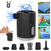 Outdoor Multi-function Air Pump with LED Light Portable USB Rechargeable Inflatables Swimming