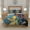 L-L D-Death N-Note Anime Quilt Cover Set Bedding Durable Polyester Boys Girls Room Decor US Twin Full Queen King, UK Single Double King