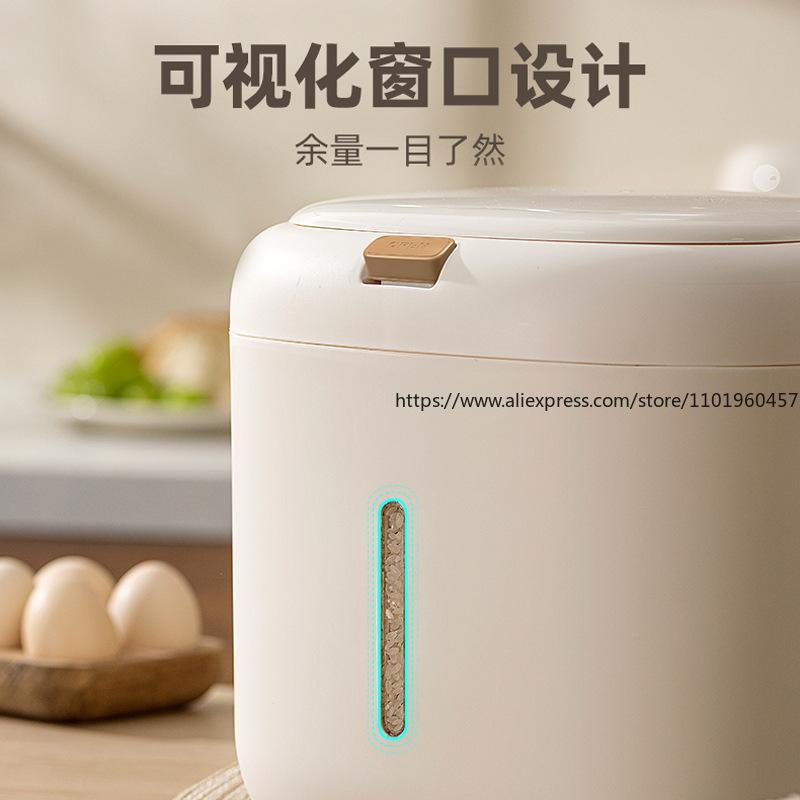 Household Rice Storage Bucket Food-Grade Airtight Container Moisture-Proof Insect-Proof for Rice/Flour Cereal Grain Storage Tank