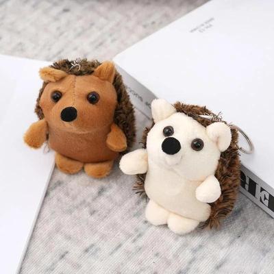 Hedgehog Plush Toys Key Chain Novelty Animal Stuffed Doll Cute Plush Pendant Decoration Kids Gifts