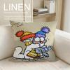 Cute Simons Cat Cushion Cover Pillowcase Set Pcs X X Breathable Washable Sofa Cushion Cover