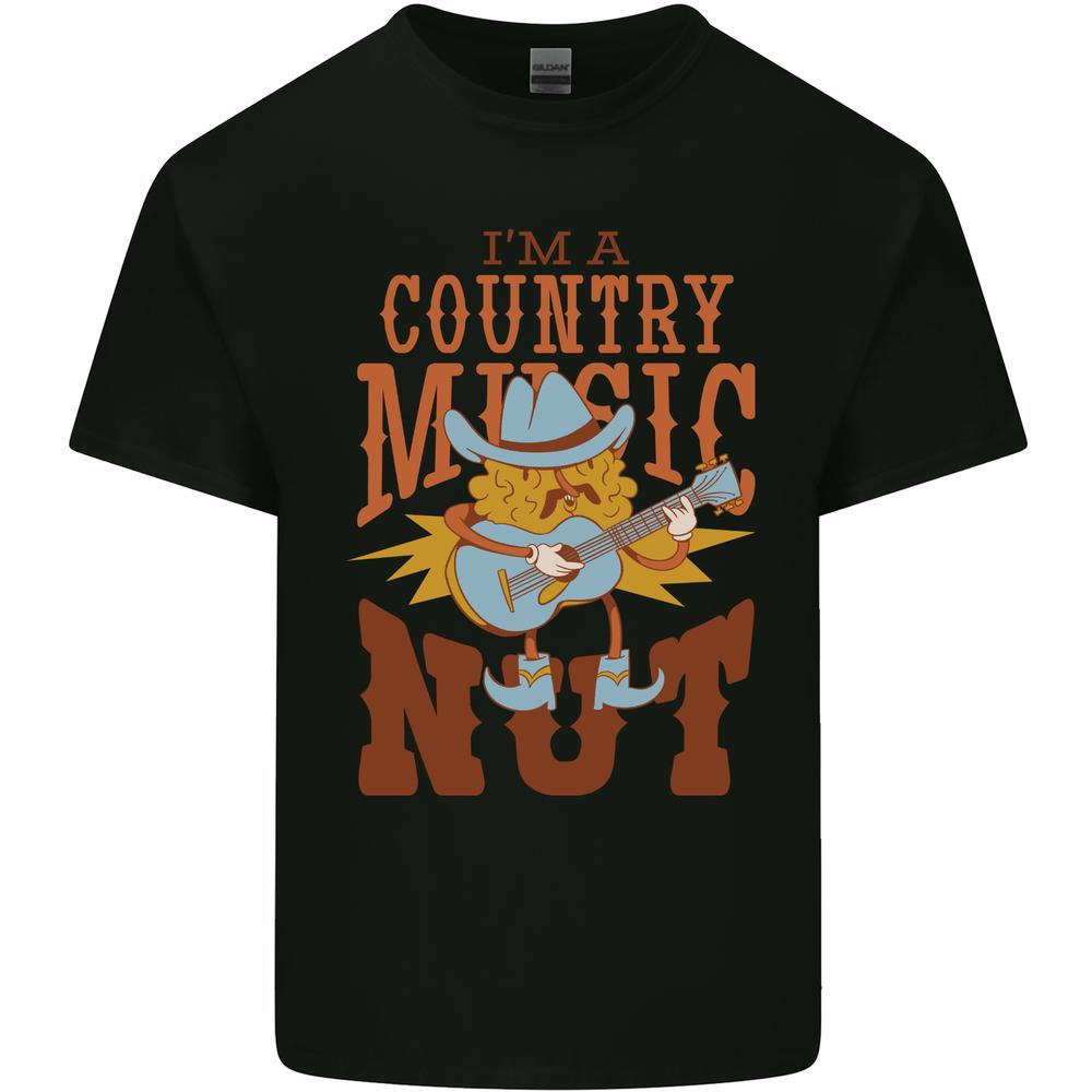 Im a Country Music Nut Guitar Unisexs Cotton TShirt Tee Top S