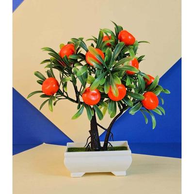 1 gab. Mākslīgais zieds ar podu - Bonsai ziedu dekorācija mājas dekoram, dārzam, balkonam, restorānam, kafejnīcai, galda centrālais elements