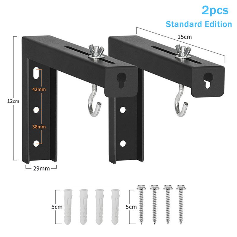 Universal Adjustable Projector Screen Mounting Hook Projection Screen Wall Hanging L-Bracket Movie Screen Curtain Mount Hook Kit