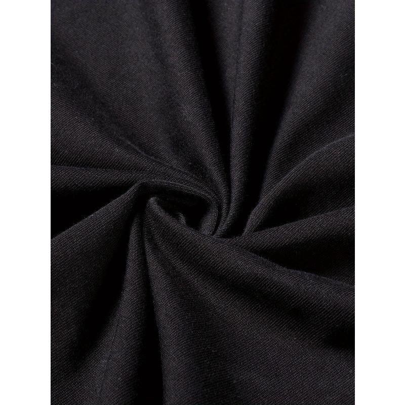 European sizes Men's Fashion Casual T-Shirt Top Secret Job, Funny Saying Print, Drawstring Hood, Durable Material,  Machine Washable