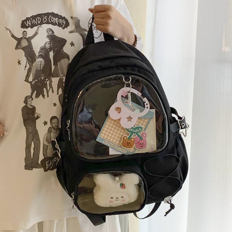 ins wind star schoolbag pain bag female large capacity high value junior high school students ultra light backpack new