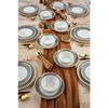 Natural Stone Energy 32 Piece Dinnerware And Breakfast Set For 6 People