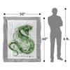 HARRY POTTER Slytherin Ink Splatter Blanket