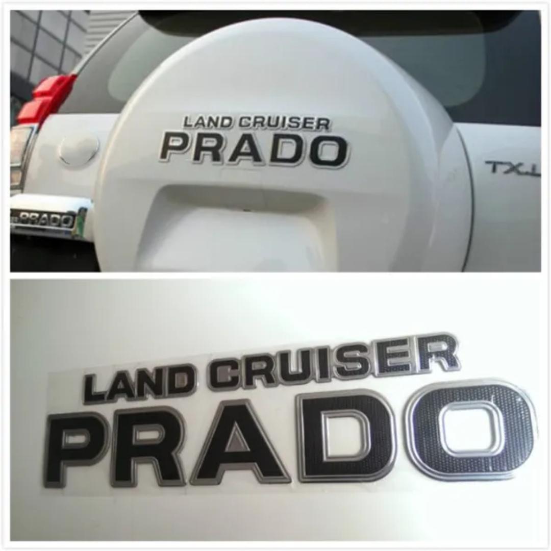 

3D новая хромированная наклейка из АБС-пластика Lan/d Cru/iser P/rado, эмблема, значок, подходит для стайлинга автомобилей Toyota