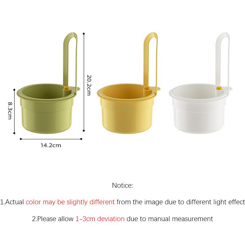 1PCS Kitchen Sink Strainer Basket,Faucet Hanging Strainers with Openable Bottom Cover,Household Multi-Functional Food Colanders