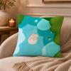 Creative animal art paintings Cushion Cover Anti-dustmite Pillowcase Invisible zipper silky short plush Sofa cushion cover