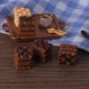 DIY Miniature Food Toys: Resin Waffle Sandwich Bread Keychain Pendant