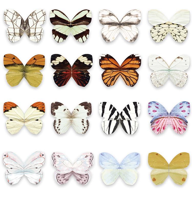 4Pcs Colorful Butterfly Magnetic Bookmark Classical Butterfly Shaped Artistic Bookmark Student Artistic Bookmark Office Supplies