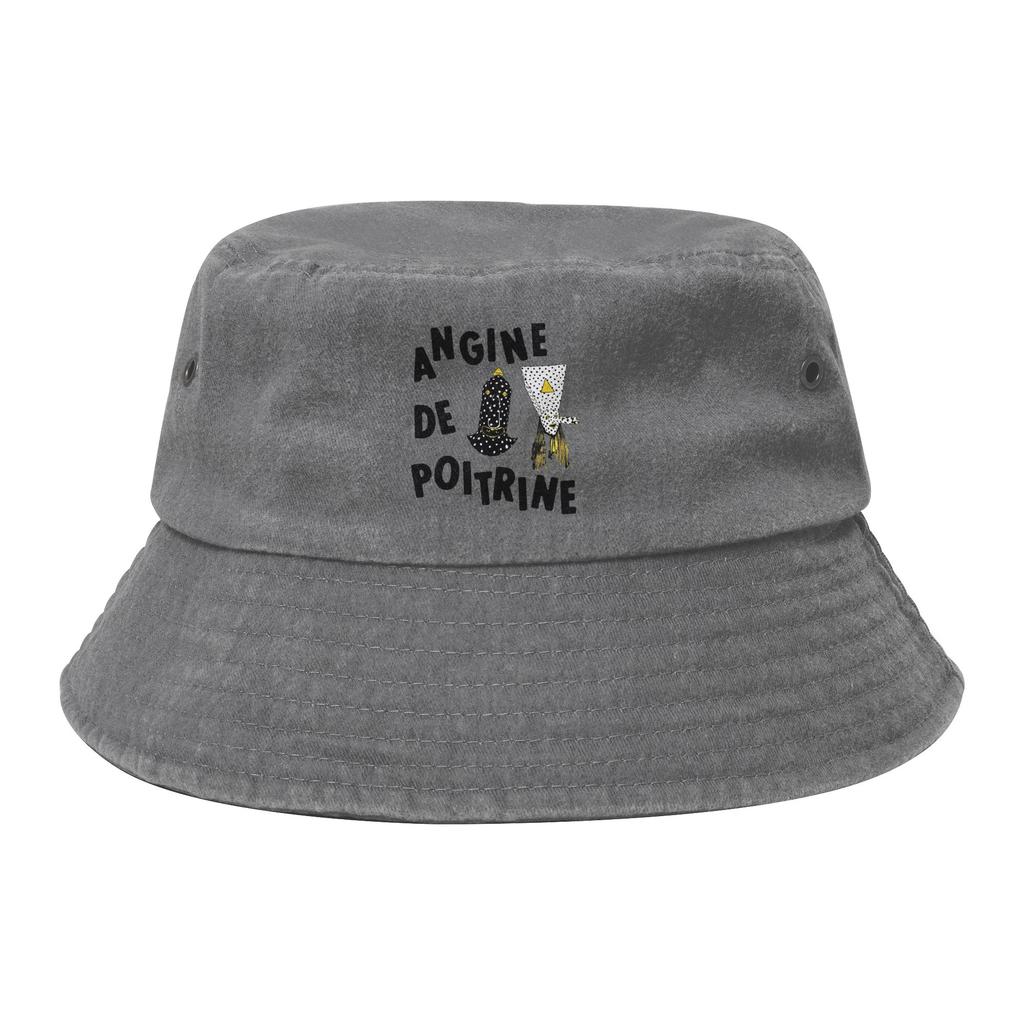 Cappello a secchiello Rock Angine de Poitrine Band per Ragazza Vocation Lavato Usurato Cappello da Sole Protezione UV per Cappelli da Pesca Copricapi