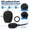 1pcs with Silicone Ring Mic Windscreen Cover for Lightspeed Zulu(1/2/3/PFX)