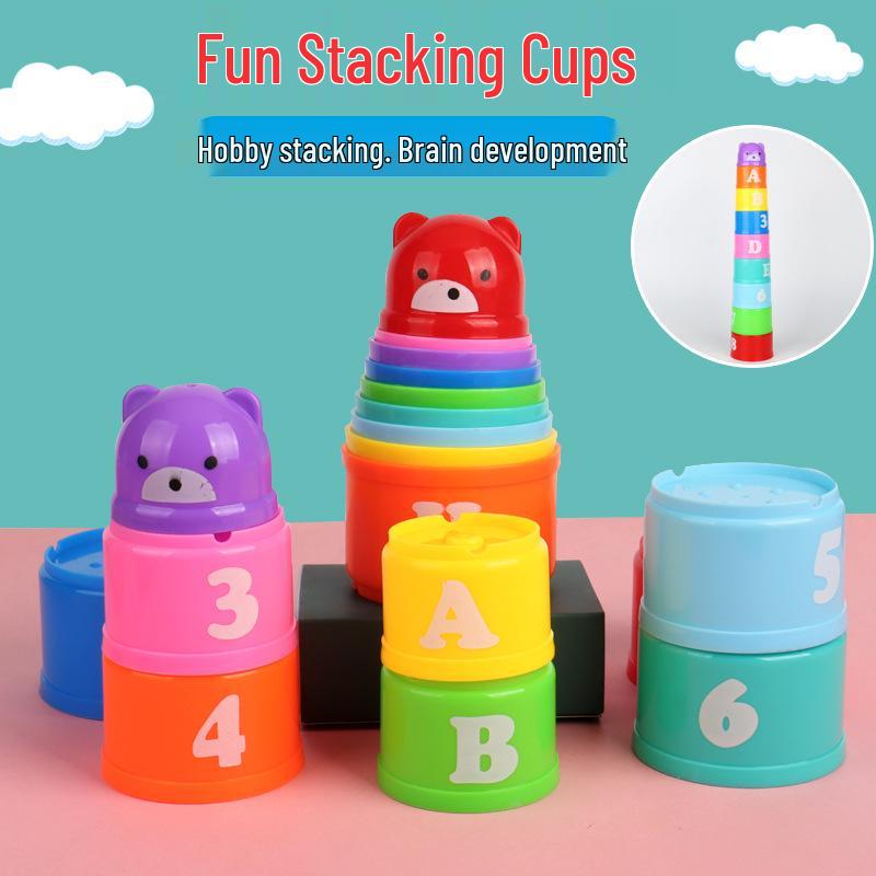 Hot Sale Baby Educational Stacking Cups & Bowl Set | Infant Learning Toy Tower 1.1