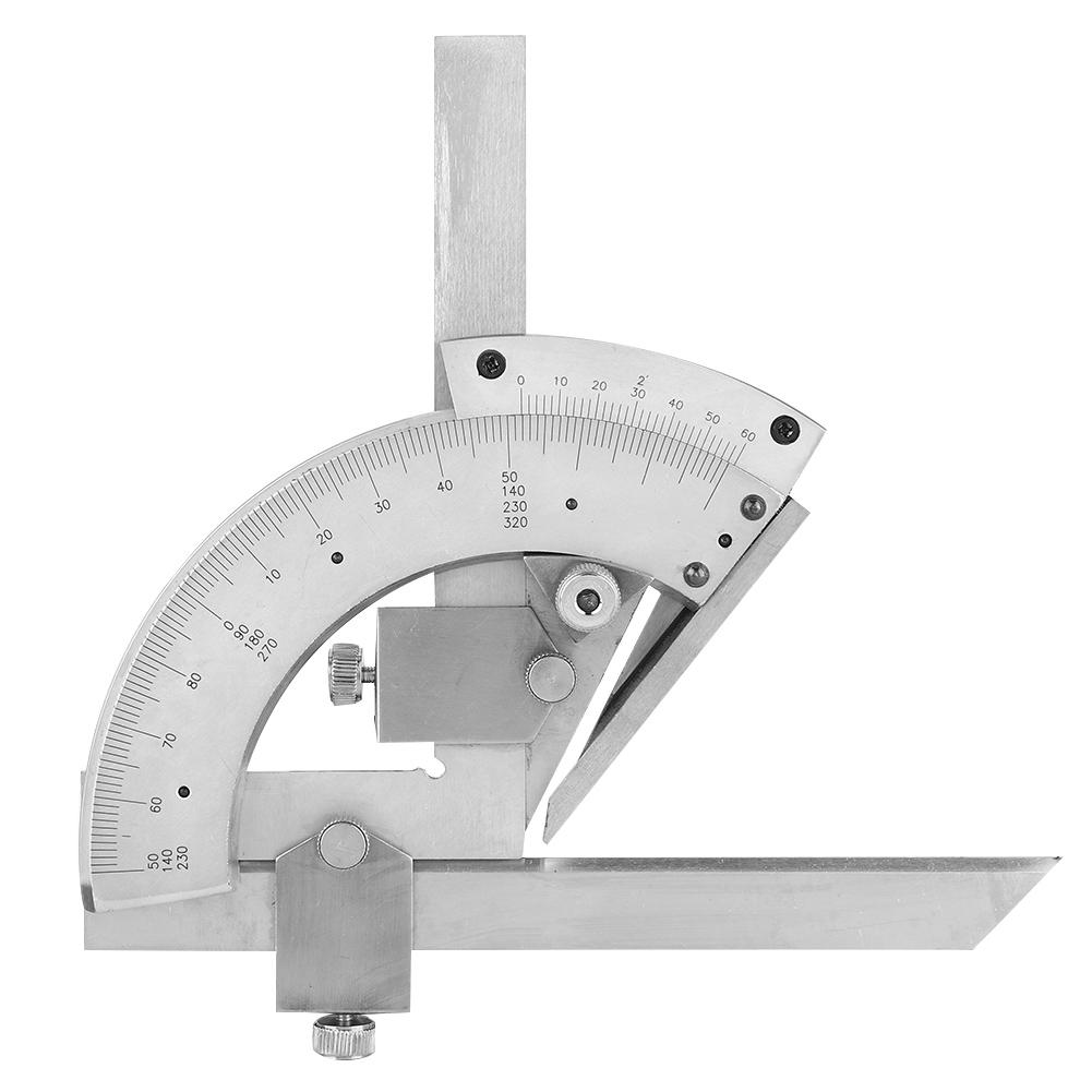 Carbon Steel Fine Tuning Angle Finder Ruler 0 320 degrees  Universal Bevel Protractor Meter