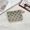 Small Retro Cosmetic Bag Lipstick Key Card Data Cable Storage Pouch Travel Organizer Wallet  Makeup Bag Coin Purse