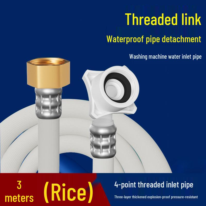 Anti-Detachment Extended Water Inlet Hose for Fully Automatic Washing Machine