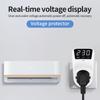 HLP02 Voltage Protector Automatic Reset Over Under Voltage Protector Socket Digital Display Power Surge Protector EU US Plug