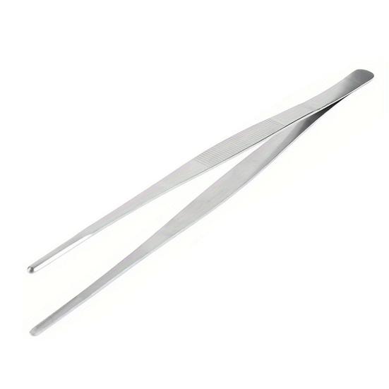 Küchenpinzette zum Kochen, feine Zähne, Küchenpinzette, langer Griff, Lebensmittelpinzette