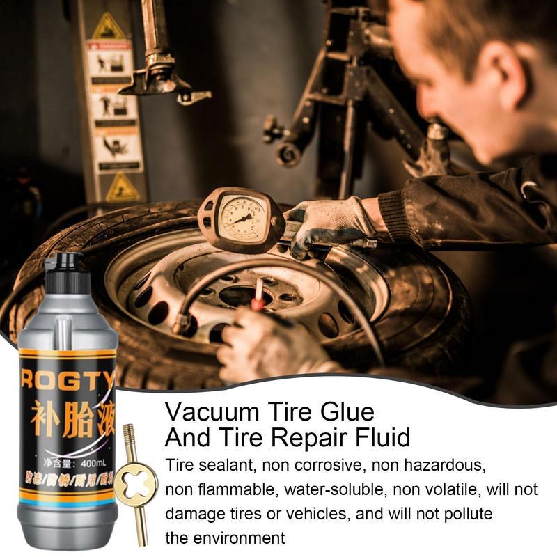 400ml Tire Sealant Tire Repair Kit Non-destructive Environmental Fast Flat for Small Medium Wheeled Road Vehicles