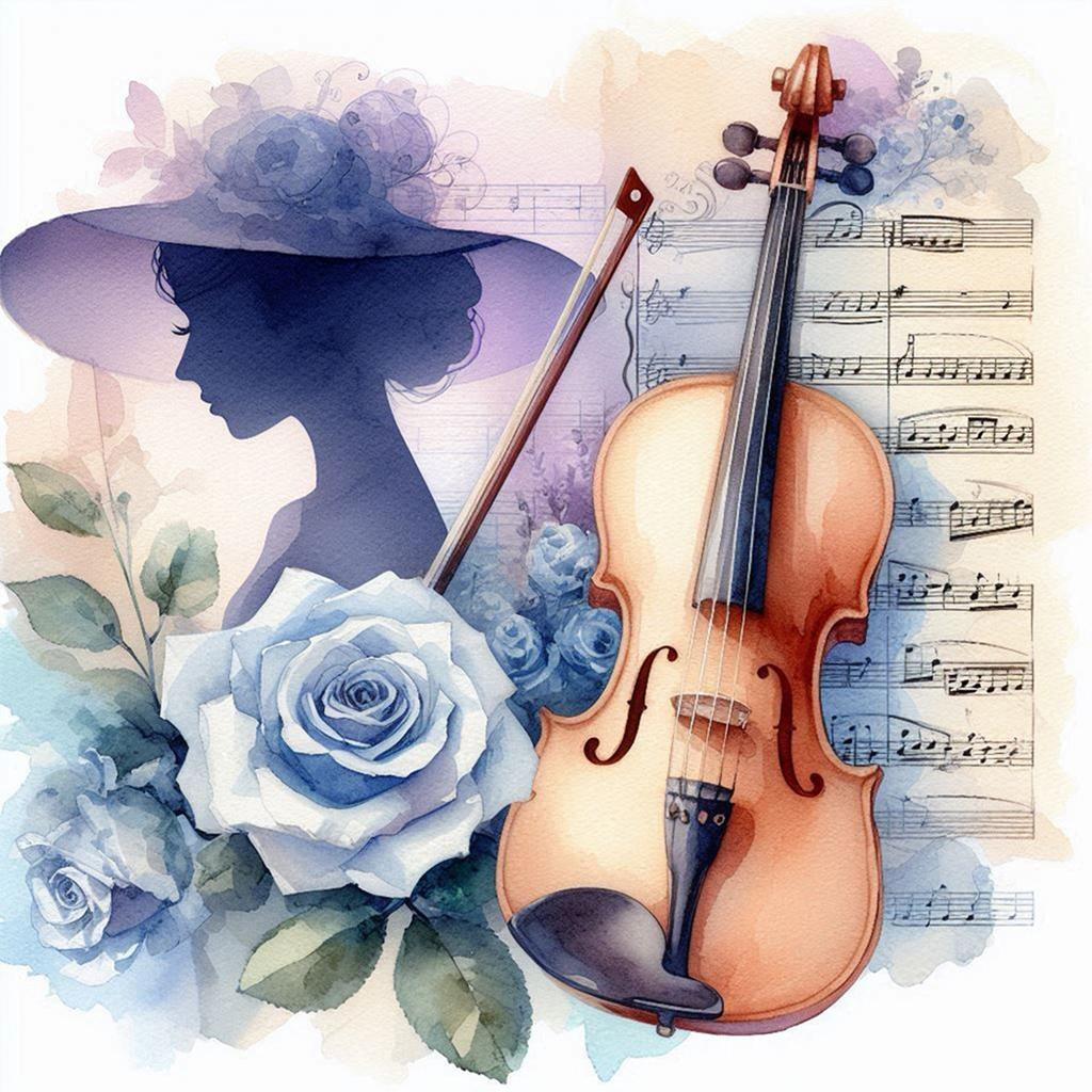 Sady Diamond Art s hudebními nástroji a květinami pro dekoraci stěny domácí kanceláře DIY Gem Art Sady pro malování diamanty 15,75 X15,75 palce