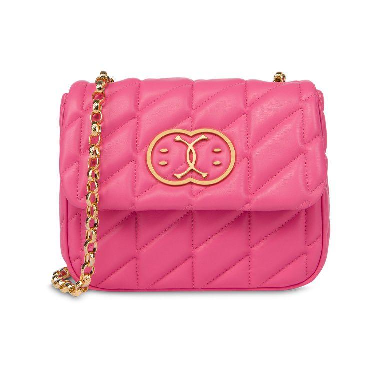 

Moschino Metal Double Smile Face Logo Diamond Quilted Chain Shoulder Strap Crossbody Bag Women bags Pink A74438002-0199 Basic Set (Bag+Dust Bag)