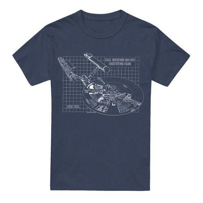 STAR TREK Unisex Adult Enterprise Print T-Shirt