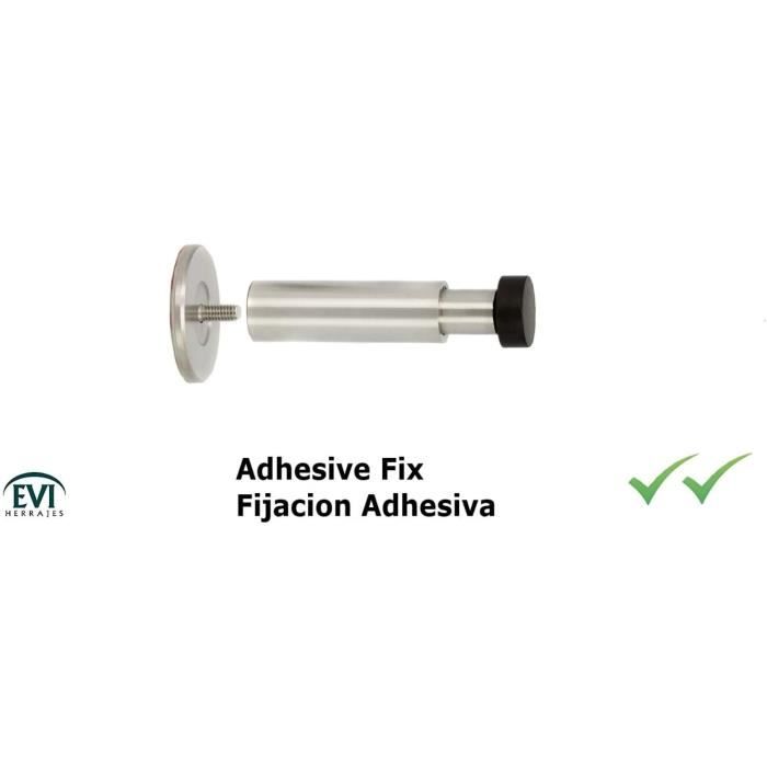 Butte de porte décoratif - EVI HERRAJES - 040182DUALAM - Acier - Mural - Réglable 88-120mm