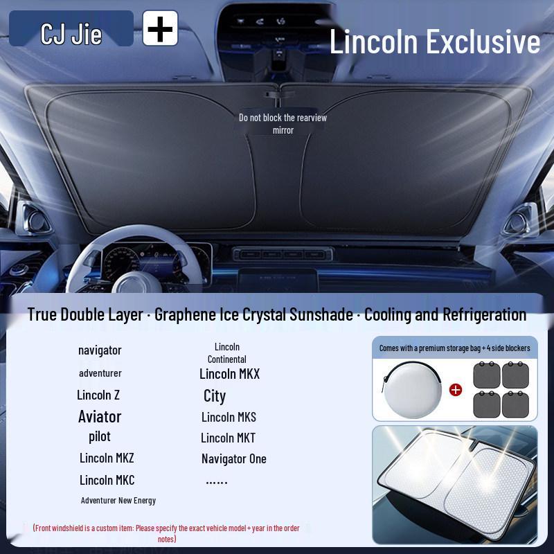 Car Sunshade Windshield Heat Insulation Blackout Curtain