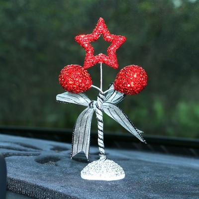 Bling Creative Car Balloon Star Ornaments Center Console Decoration Auto Interior Balloon Car Decor for Dashboard Accessories