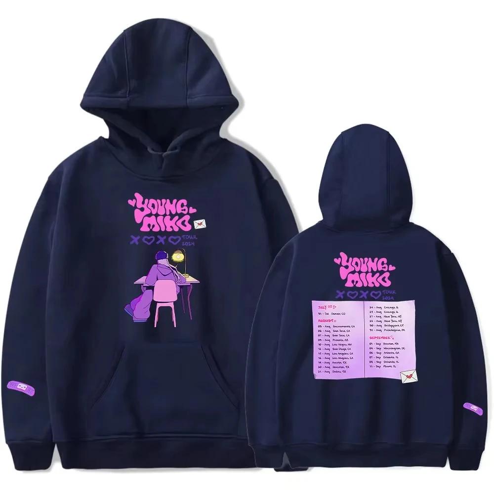 2025 Young Miko XOXO Reise-Hoodie Merch Cosplay Hiphop Herbst Unisex Lässig Street Langarm-Sweatshirt mit Kapuze Streetwear