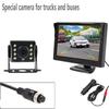 Car Video Rearview 4.3 Display HD Night Vision 8LED Lights Reversing Image Car Camera 12V-24V Ultra-clear Screen Video
