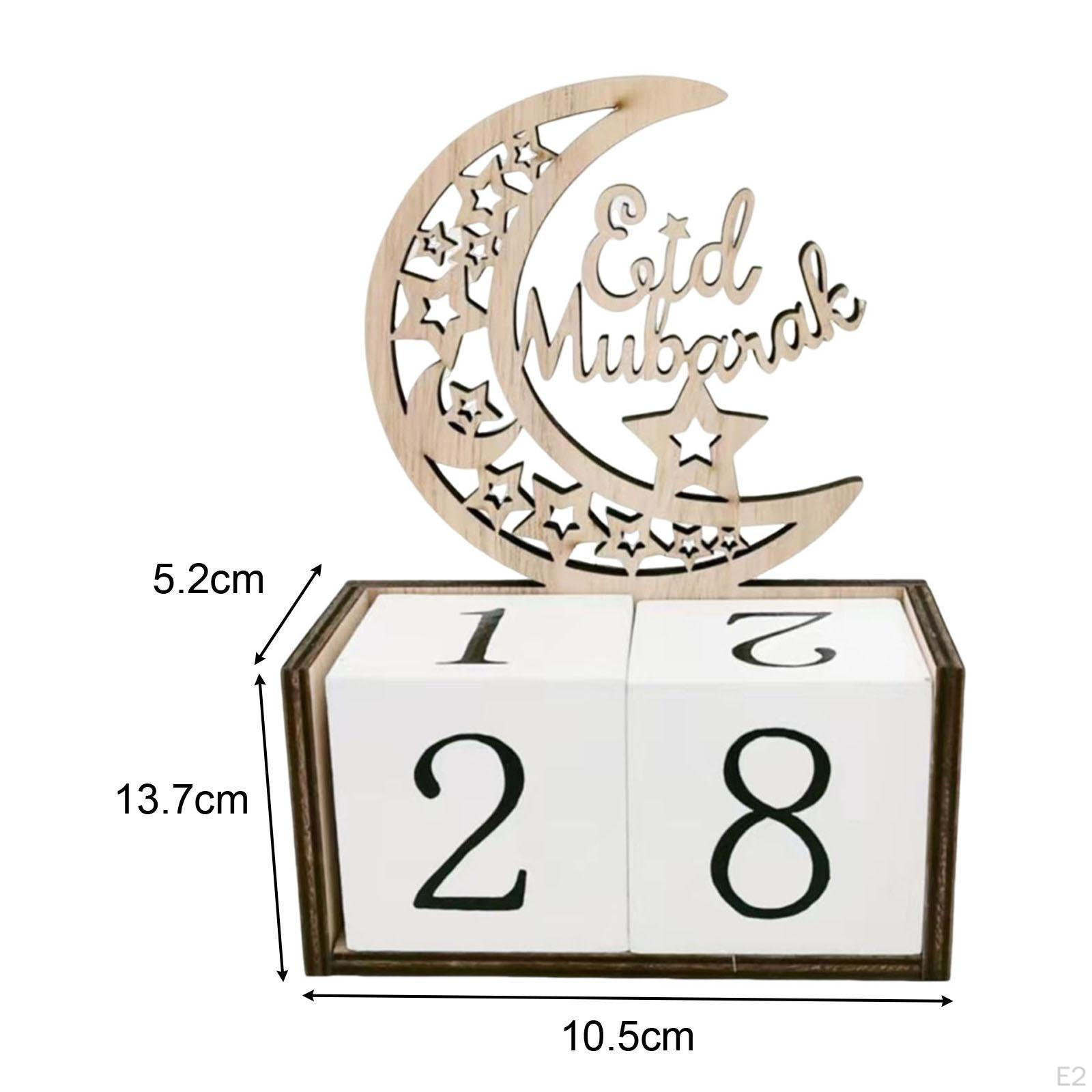 Ид Адвент календарь Мубарак украшения Рамадан подарок художественные поделки деревянный — фото 4