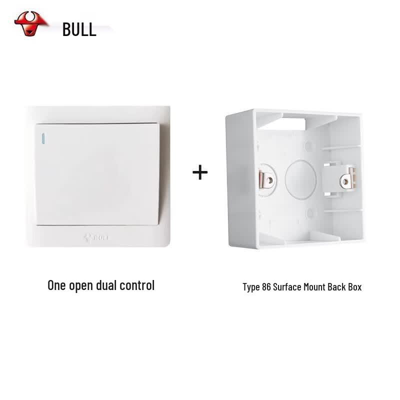 BULL G32 Series Type 86 Surface-Mounted Wall Switch Kit 86x86mm
