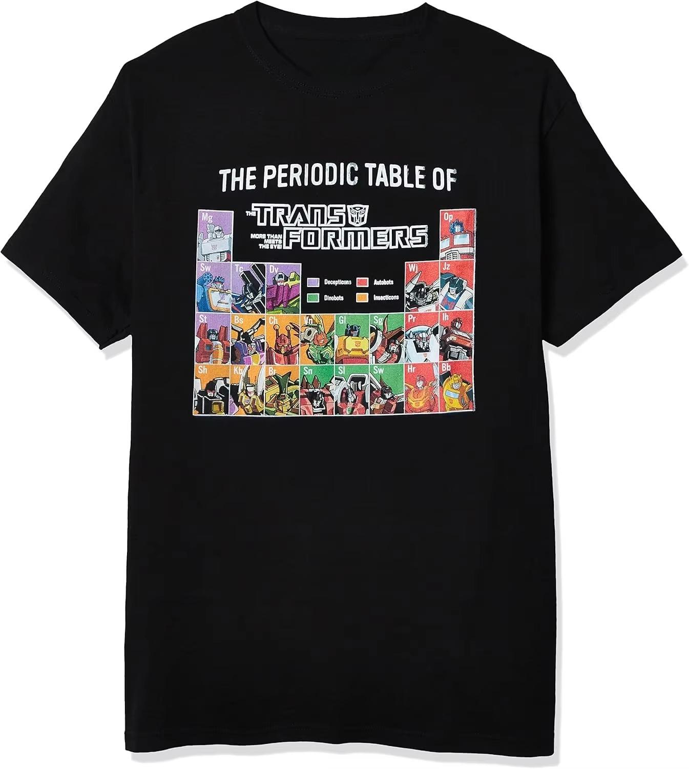 2026 Summer Hasbro Licensed Transformers Optimus Prime Cotton Print Tshirt Bumblebee G1 Optimus Prime Loose Megatron Jazz S