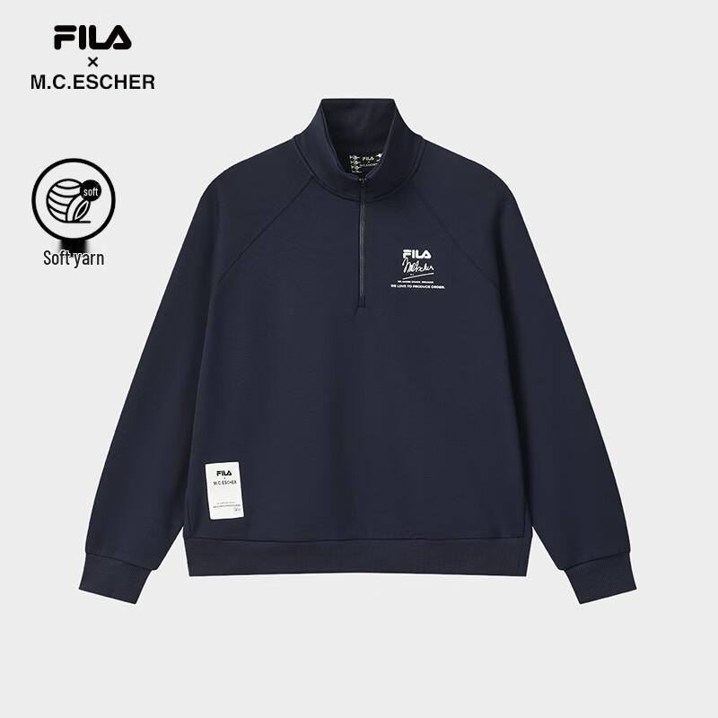 FILA Official Women s Pullover Knit Sweatshirt