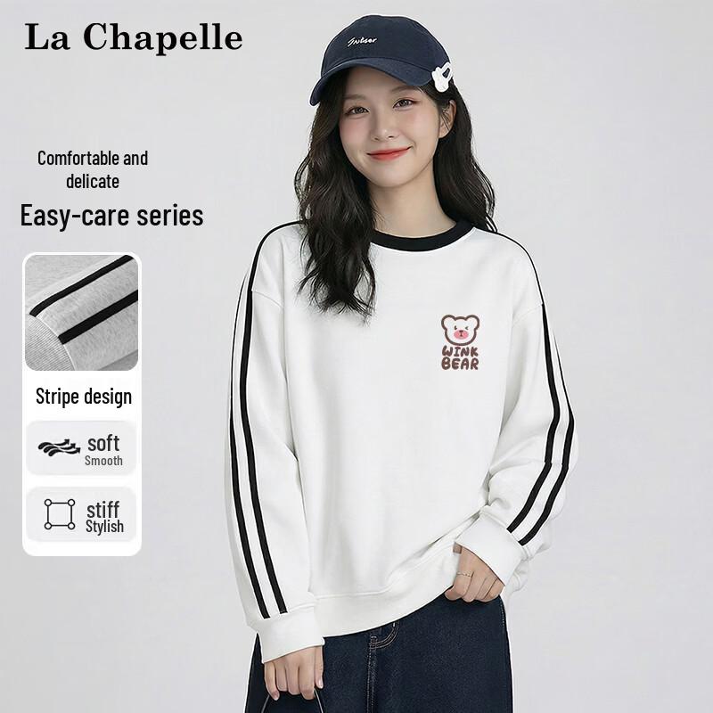 La Chapelle Women s American Retro Graphic Crewneck Sweatshirt XL