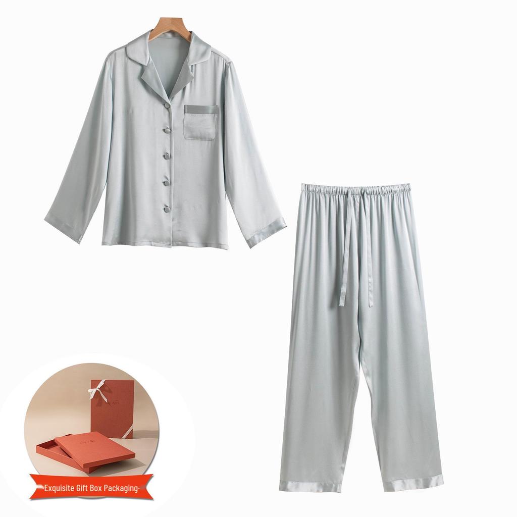 2025 Women's Silk Spaghetti Strap Robe & Nightgown - Elegant Bridal Homewear