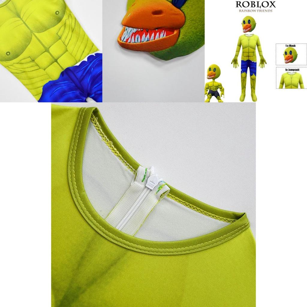 Roblox Rainbow Friends Cosplay Kostüm Jumpsuit für Kinder Perfekt für Halloween und Rollenspiele