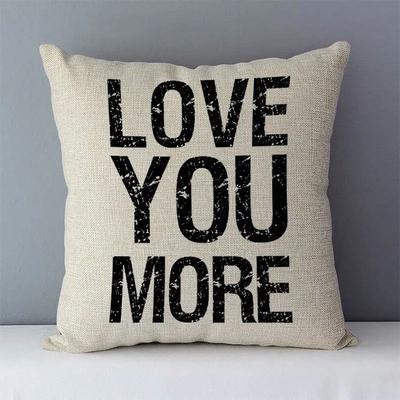 Popular Phrase Words Letters Printed Cozy Couch Cushion Cover Home Decorative Pillowcase  Square Sofa/Bed Cushions Covers