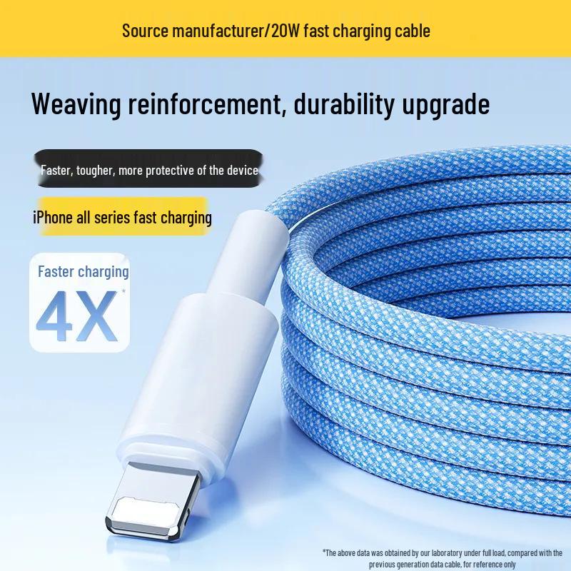 Macaron Color 6A PD20W Fast Charging Cable for Apple & Android Devices