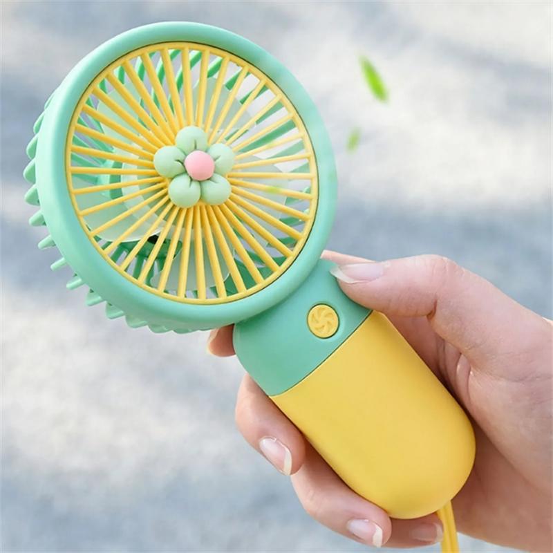 Kleiner USB-Lüfter mit Lanyard, kleiner Kühlventilator Schreibtisch-Kühlventilator, Sommer Outdoor Persönlich