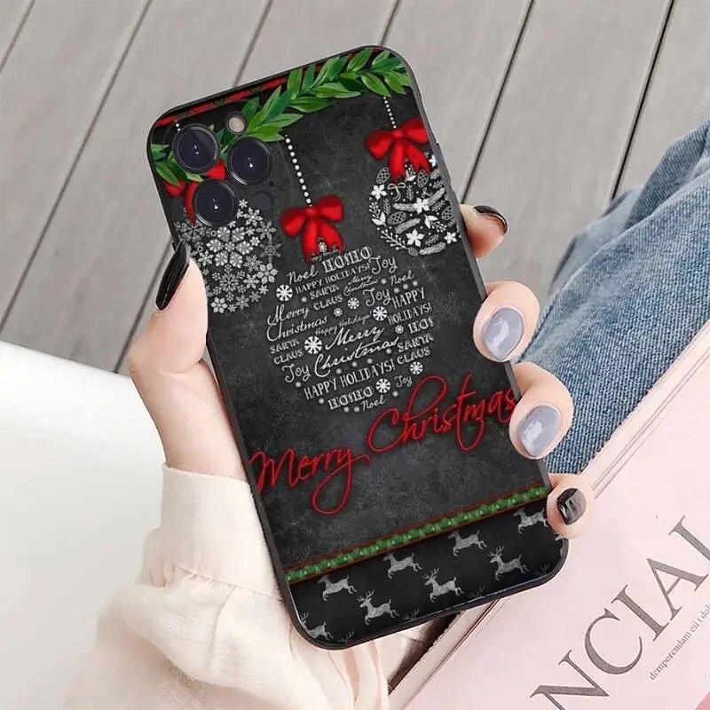 Merry Christmas New Year Phone Case For iPhone Samsung Galaxy Redmi Xiaomi Oppo OnePlus Note S A 7 8 9 10 11 12 13 14 20 21 22 23 53 54 Pro Max Ultra