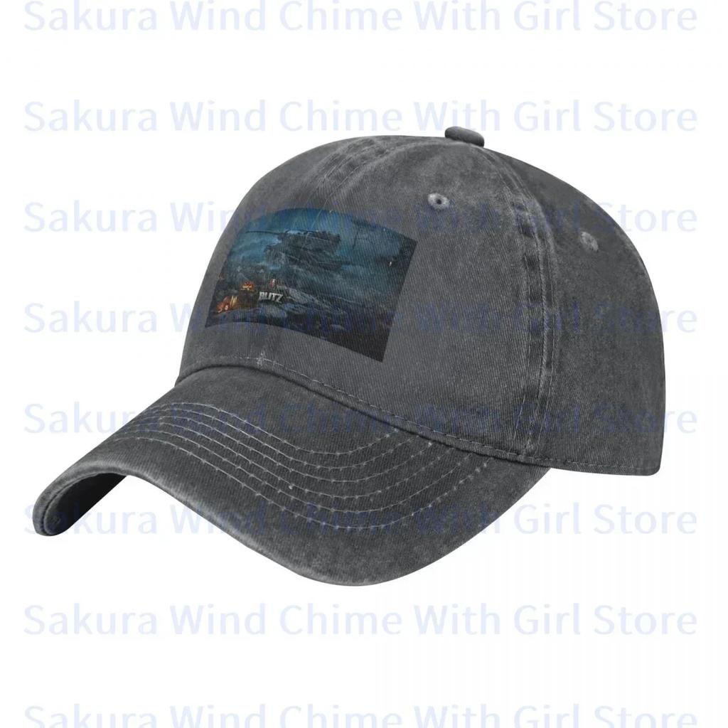 Fashion World Of Tanks Baseball Cap for Unisex Cotton Hats Adjustable Hat Casual Truck Driver Hat