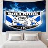 Bulldogs Team Crest Design Tapestry Room Decoration Wall Hanging for Living Room Bedroom, dormitory, Birthday and Christmas gifts