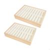 2Pcs Bracelet Organizer Tray Jewelry Bangle Storage Box Versatile Display Holder 20 Slots for
