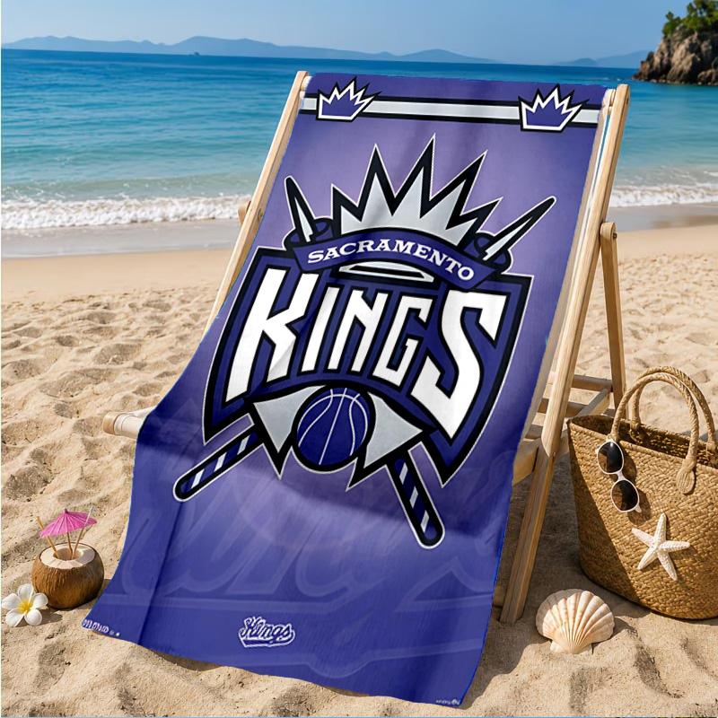 Kings Basketball Beach Towel, Microfiber Beach Towel, Perfect For Pool, Beach, Travel, Home Decor Beach Party Fan gifts