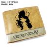 Dragon Ball Z Goku Turtle Kanji Embossed PU Leather Bifold Wallet Kai Anime Unisex Short Purse 1pcs